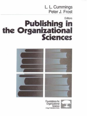 cover image of Publishing in the Organizational Sciences